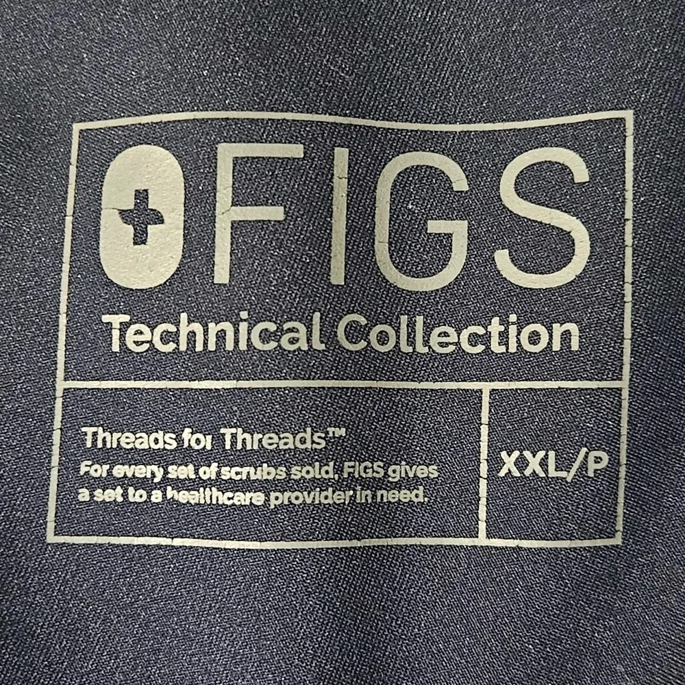 Figs‎ Technical Collection Mens Scrub Pants Black 2XL Joggers Drawstring NAVY